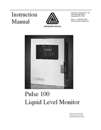 Thumbnail of document Manual - GG Pulse 100 Single Channel Level Monitor